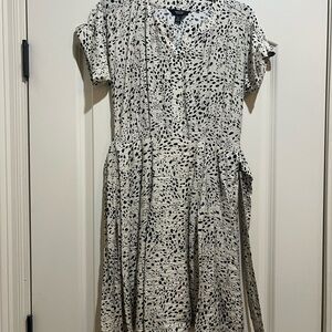 Simply Vera Vera Wang Black and White Midi Dress